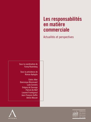 cover image of Les responsabilités en matière commerciale